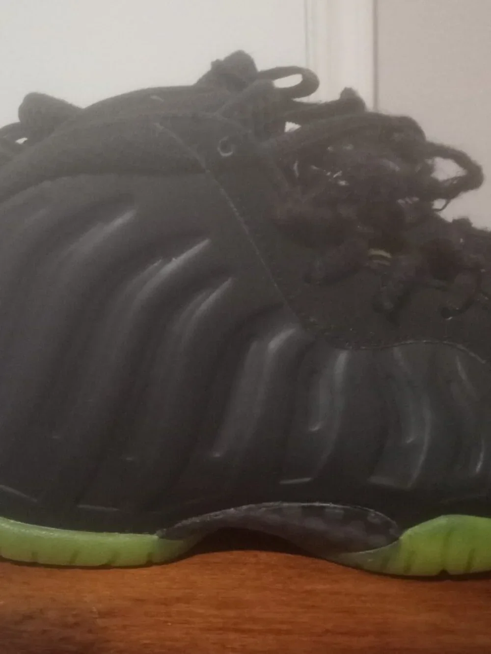Nike Little Posite One Black Volt (PS) Shoes HF0978-001 Toddler Size 13C